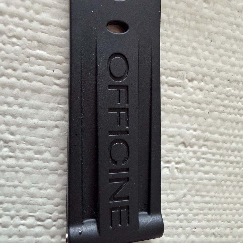 Panerai Black Rubber Strap Accessory MX0011QQ - BRAND NEW in Bag - Picture 15 of 16